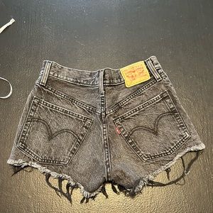 Vintage Levi’s 501 cut offs black